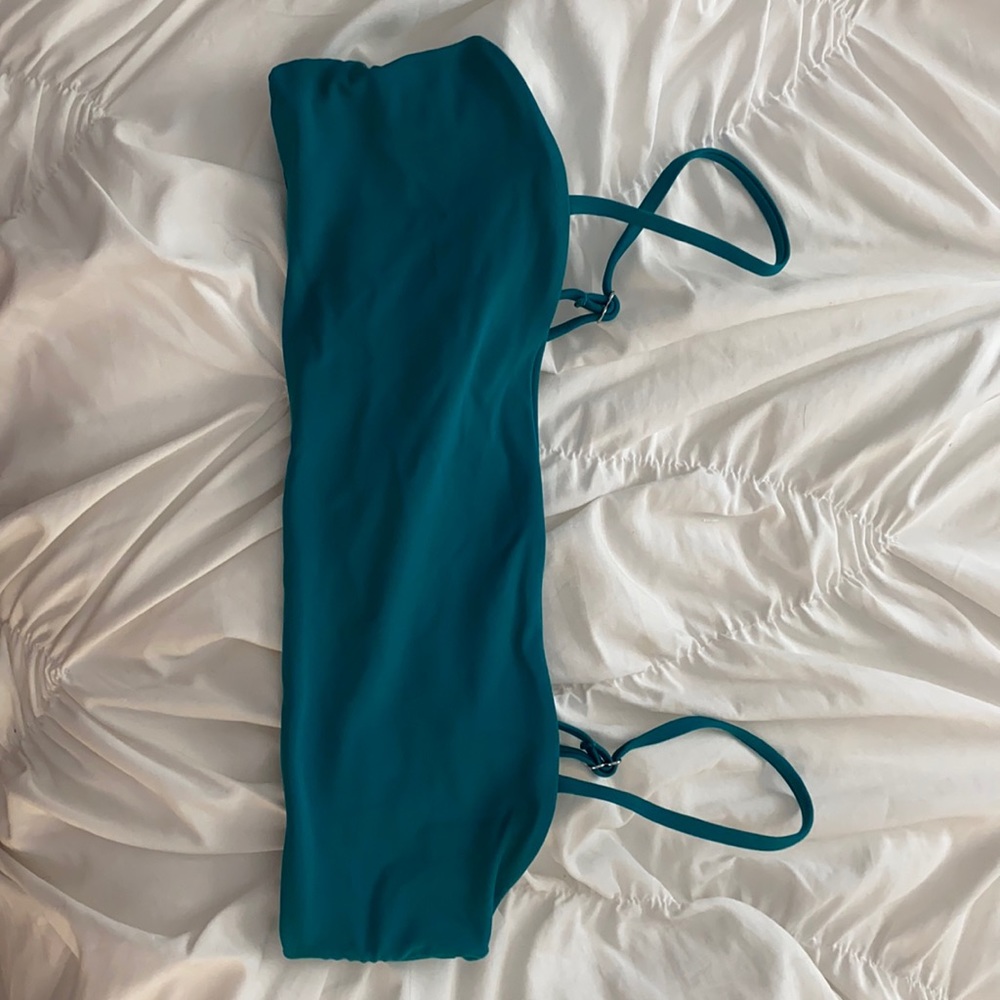 Shein teal swim top